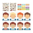thumbnail image 1 of Aprendizaje socioemocional, educativo, expresar emociones, caras tristes interactivas, pegatinas, juegos, manualidades DIY para coche, hogar, aula, 1 of 9