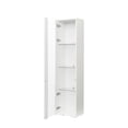 thumbnail image 5 of DEALTOPS Modern Display Cabinet with LED Lights, Lighted Glass Curio Cabinet with Glass Shelves, White, 5 of 9