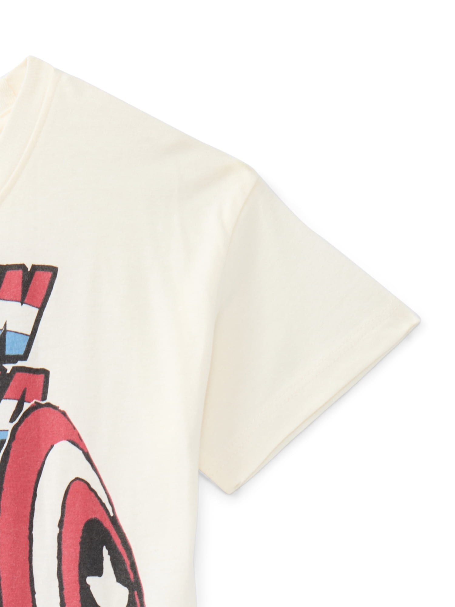 Marvel Captain America Toddler Boys Graphic Tee with Short Sleeves, Sizes 12M-5T