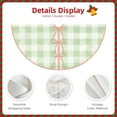 thumbnail image 3 of Haiem Pistachio Green Checkboard Pattern Christmas Tree Skirt Merry Christmas Party Christmas Tree Decoration,New Year Decorations-30", 3 of 6