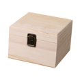 thumbnail image 3 of Caja de madera con cierre frontal para recuerdo de boda, caja de regalo sin terminar, caja de recuerdo Madera S, 3 of 9
