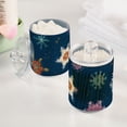 thumbnail image 5 of Colorful Beautiful Snowflakes Christmas Translucent Plastic Cans Storage Canisters with Lid Set of 4, 5 of 7