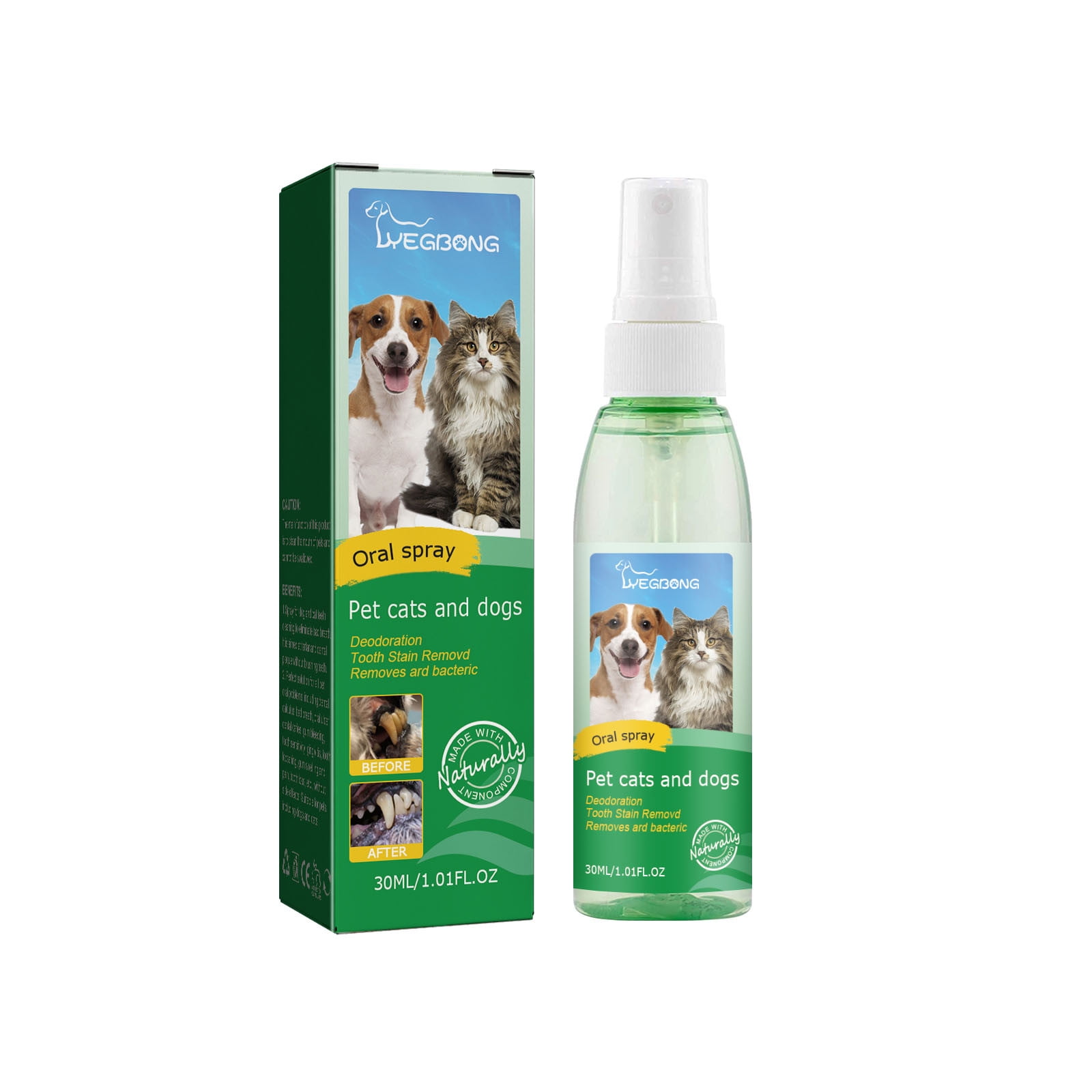 LSLJS Pet Teeth Breath Cleaning Freshener Dog Spray Care Cleaner 30Ml Dog Breath Freshener Walmart