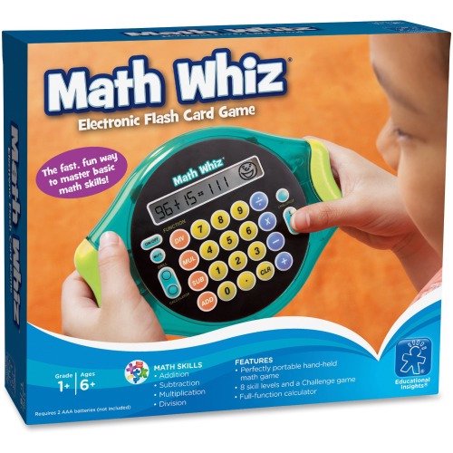 Educational Insights Math Whiz Handheld Electronic Math Game Addition