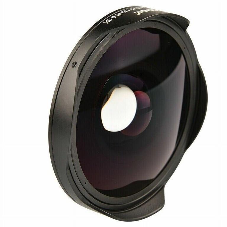 43MM 0.3X HD Ultra Fisheye Camera Lens with Adapter for Camcorders