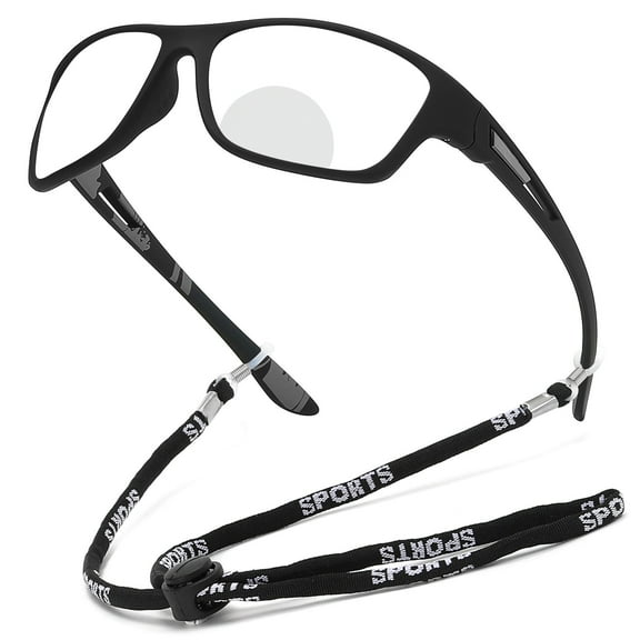 Bifocal Safety Glasses with Readers Wrap Around Sport Magnifying Safety Reading Protective Goggles Men Women Bifocals Reading Glasses