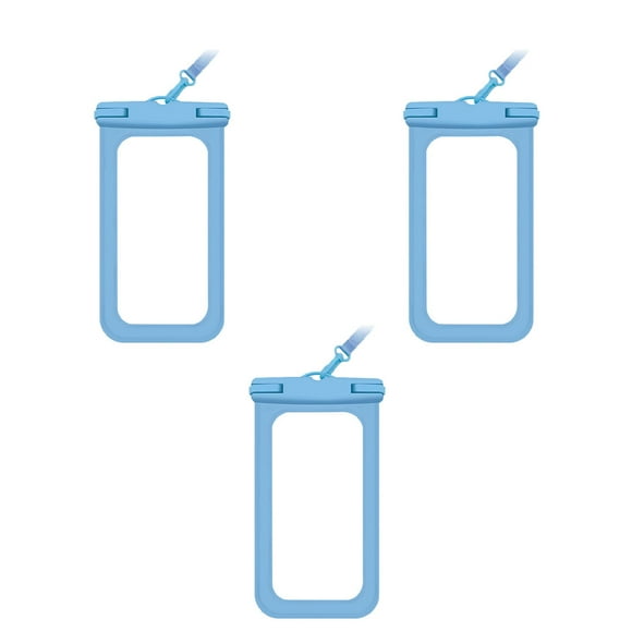 Wosthever Paquete de 3 fundas impermeables para teléfono móvil, kayak, natación subacuática, playa al aire libre, deportes acuáticos, funda Deportes acuáticos