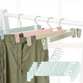 thumbnail image 3 of 5Pcs/Set Strong Bearing Clothes Hanger with Spring Clamp No Odor Plastic Coat Rack Home Supplies, 3 of 10