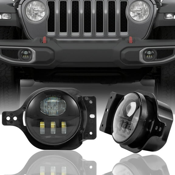 Sunpie 4 inch 5D LED Fog Lights For 2018-2025 Jeep Wrangler JL JLU Jeep Gladiator JT  (2pcs/set)