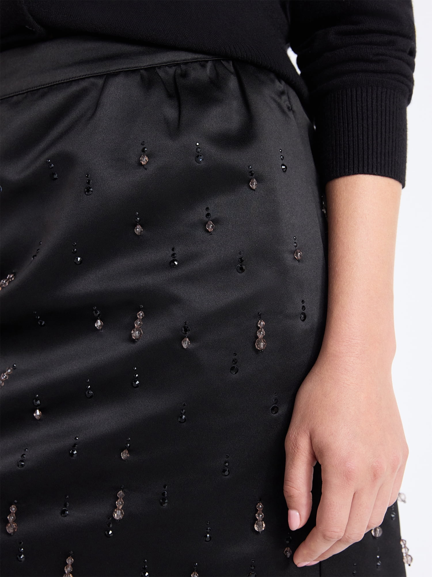 Free Assembly Women's and Women's Plus Embellished Mini Skirt, Sizes 0-26W