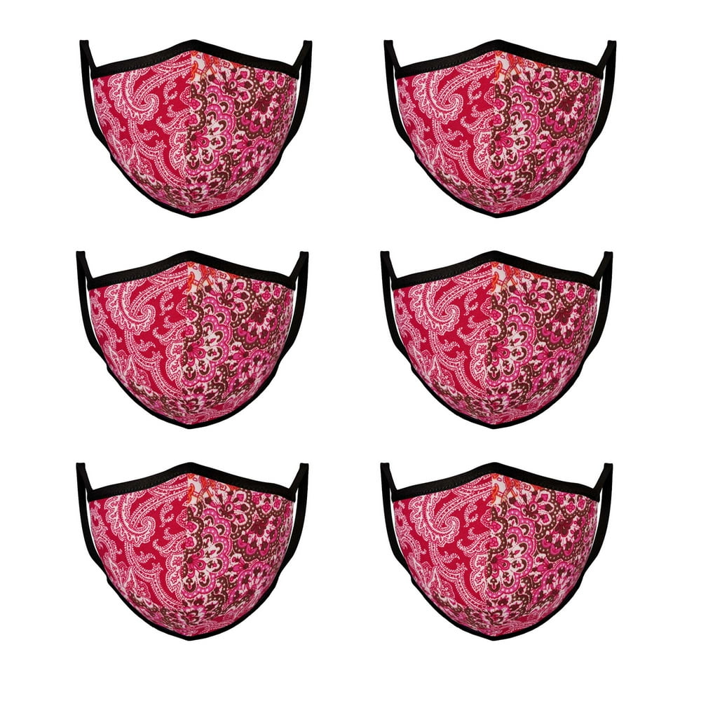 Mason Brand Mask Mason Brand Masks Bandanna Pink & Red 6 Pack Face