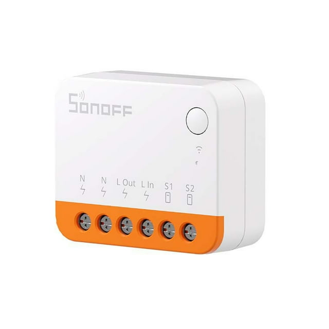 Mistaha SONOFF MINI R4 Smart Switch Module with Remote Control - Compact Size, External Switch Compatibility, Detach Relay Mode - Works with Alexa, Google Home - eWeLink-Remote Gateway Function -