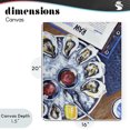 thumbnail image 4 of Stupell Industries Coastal Oysters on Ice Canvas Art, 16 x 20, by Rachel Nerney, 4 of 8