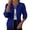 Blue, variant on Women's Rib Stand Collar Zip Cable Knit Jacket, Thick Soft Knit Outer, Warm Layer for Daily Errands White S