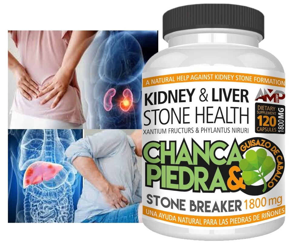 Chanca Piedra Phyllanthus gallblader Kidney Stone Breaker liver Gallstones Pill 120 Capsules