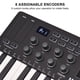 thumbnail image 5 of Controlador MIDI M-VAVE Teclado de Control MIDI de 25 teclas Mini teclado USB portátil con 8 almohadillas retroiluminadas RGB y 8 perillas, 5 of 8