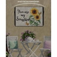 thumbnail image 6 of Outdoor TV Cover 40 to 43 Inch Weatherproof, Farmhouse Floral Sunflower Waterproof TV Screen Protector for Outside Decor with Zipper and Pocket 40"L x 25"H , You Are My Sunshine Beige, 6 of 7