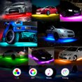 MICTUNING 12V Car Underglow Lights, Neon Accent Lights Strip Undercar