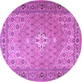 thumbnail image 1 of Ahgly Company Indoor Round Persian Purple Traditional Area Rugs, 5' Round, 1 of 4