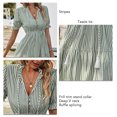 thumbnail image 1 of Vestido Con Lazo Y Borlas Ccdes Rayas Verticales Cintura Alta Para Fiestas De Citas Mujeres, 1 of 6