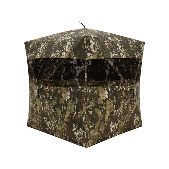 Barronett Blinds® Ace 250, Portable Hunting Blind, Large Pop-Up Hub Blind, Panoramic Shooting Windows, Lightweight, Crater™ Harvest, 67” x 75” x 75”, AC250CH