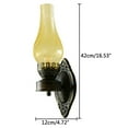 thumbnail image 2 of Retro Wall Sconce Light Indoor + Out Antique Lamp Vintage Rustic Lantern Fixture, 2 of 13