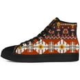 thumbnail image 3 of Aidianart Womens Aztec High Top Canvas Sneakers Native American High Top Shoes Size 10, 3 of 5
