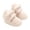 White, variant on Krdevn Baby Solid Color Fuzzy Booties Soft, Non Slip Infant Warm Cotton Shoes for Newborn Boys Girls,Grey