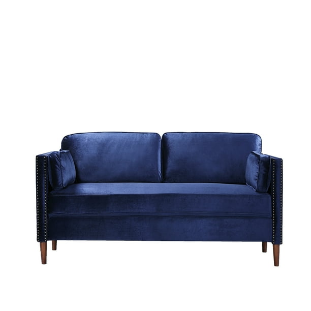 Cloth Art Sofa Small Family Sofa Small Sitting Room 2 People Sit Sofa Bedroom Family Expenses Sofa Blue Walmart Com Walmart Com