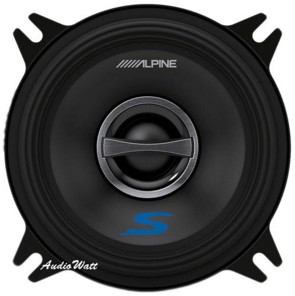 Alpine S-Series 4 Coaxial 2-Way Speaker Set - S-S40" - image 2 of 6