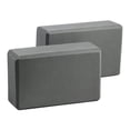 thumbnail image 1 of 2 bloques de yoga de espuma EVA con soporte ligero, accesorios de yoga, bloques de ejercicio Gris, 1 of 9