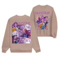 thumbnail image 1 of Pop cazadora para niña Hunters Printed Anime Print Long-Sleeved Sweatshirt （Khaki）, 1 of 4