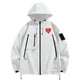 thumbnail image 4 of Anoraks para mujer y hombre, chaqueta impermeable, transpirable, fina, para ciclismo, para viajes, exteriores, cortavientos con capucha, 4 of 9