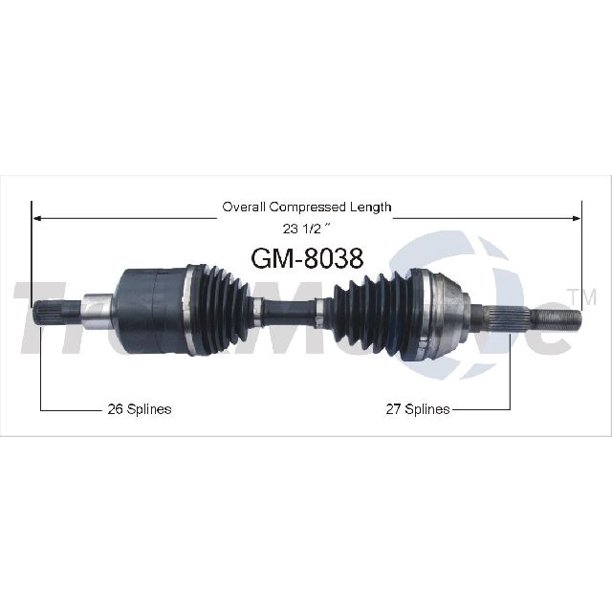 OE Replacement for 19972005 Chevrolet Blazer Front Left CV Axle Shaft