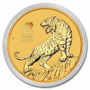 2022 Australia 2 oz Gold Lunar Tiger BU (Series III)