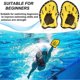 thumbnail image 5 of Swimming Paddles, 1 Pair of Yellow Paddles, Swimming Paddles, Silicone Swimming Paddles with Adjustable Straps, Swimming Training Equipment for Kids A, 5 of 5