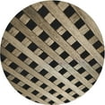 thumbnail image 1 of Ahgly Company Machine Washable Indoor Round Transitional Milk Chocolate Brown Area Rugs, 8' Round, 1 of 7