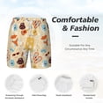 thumbnail image 6 of Picia Summer Travel pattern Mens Swim Trunks with Compression Liner Stretch Beach Shorts Quick Dry with Zipper Pockets No-Chafing Board Shorts-Small, 6 of 9