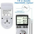thumbnail image 5 of Thermostat socket, temperature controller, programmable digital timer with probe, thermostat socket, heating greenhouse, aquarium 1 piece, 5 of 5