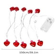thumbnail image 6 of hengsof 59.1in/236.2in Heart String Lights, Valentine's Day Red Heart Decorations String Lights Outdoor with 10 Bulbs, Connectable Valentine's Day Fairy Heart Shape Lights for Indoor Outdoor, 6 of 6