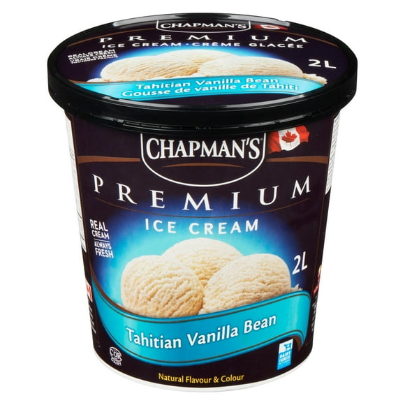 Chapman's Premium Tahitian Vanilla Bean Ice Cream, 2L