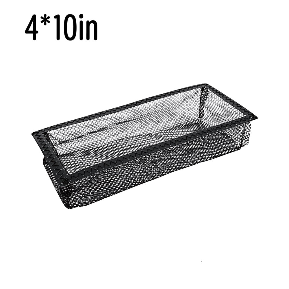 8 pack Floor Register Vent Cover Filter Net, 4"x10" Air Vent Screen Mesh Covers Catcher Filter Hoods for Home Floor Registers Vent Filters, Black
