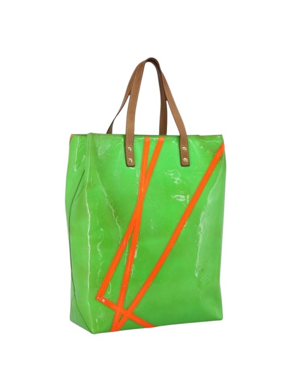 Pre-Owned Louis Vuitton Robert Wilson Reade Vernis Green Patent_Leather Tote Bag Bag