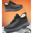 thumbnail image 4 of Winter Boots for Men Lace up Thickened Plush Warm Oxford Shoes Non-Slip Business Casual Work Booties, 4 of 6