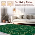 thumbnail image 2 of ODIKA 2'x3' Machine Washable Non-Slip Area Rug, Foxy Forest Floor High Traffic Rug, Green, 311608, 2 of 7