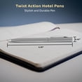 thumbnail image 5 of 10 Twist Action Hotel Pens Pack - Plastic, Black Ink - Grey, 5 of 5