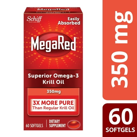 MegaRed Superior Omega-3 Krill Oil, 350mg, 60 softgels
