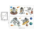 thumbnail image 2 of 5 Style Dynamic Astronaut Wall Decal Space Planet Vinyl Wall Stickers Removable Wall Art Sticker for Space Fan Kindergarten s Room Decorations diy, 2 of 9