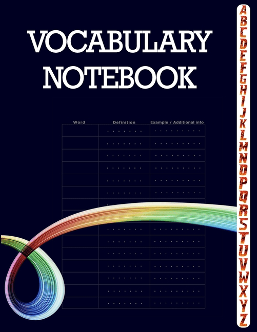 Vocabulary Notebook : 100 Page Notebook, Large Notebook 3 Columns with ...