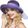 thumbnail image 2 of Women Floppy Sun Hats Fashionable Summer Wide Brim Cap BeachStraw Hat UV UPF50 Travel Packable, 2 of 6